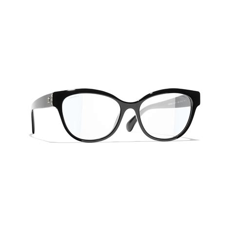 chanel 3373 c501|Butterfly Blue Light Glasses Acetate & Glass Pearls Dark Gray.